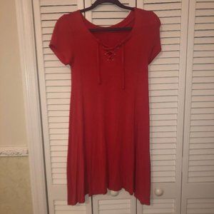 Burnt Orange Casual Dress
